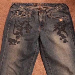 Distressed Hippie jeans sz 27